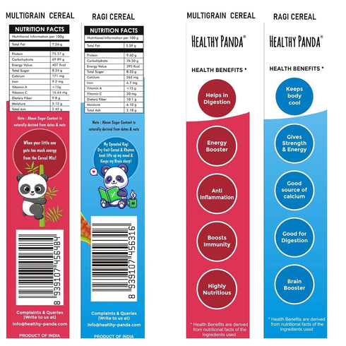 HEALTHY PANDA Organic Multigrain Dry fruit Baby Cereal